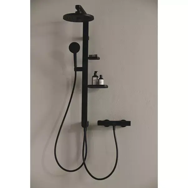 Baterie dus termostatata din aluminiu Ideal Standard Alu+ negru mat [2]