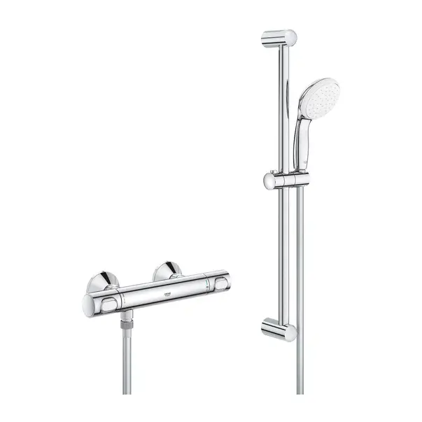 Baterie dus termostatata Grohe Grohtherm 500 crom lucios cu set de dus [1]
