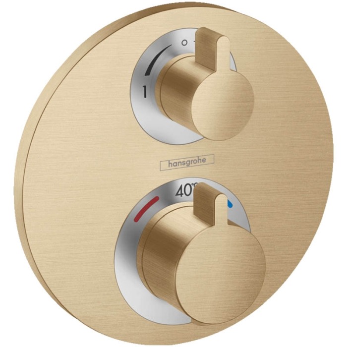 Baterie dus termostatata, Hansgrohe, Ecostat S, bronz periat [1]