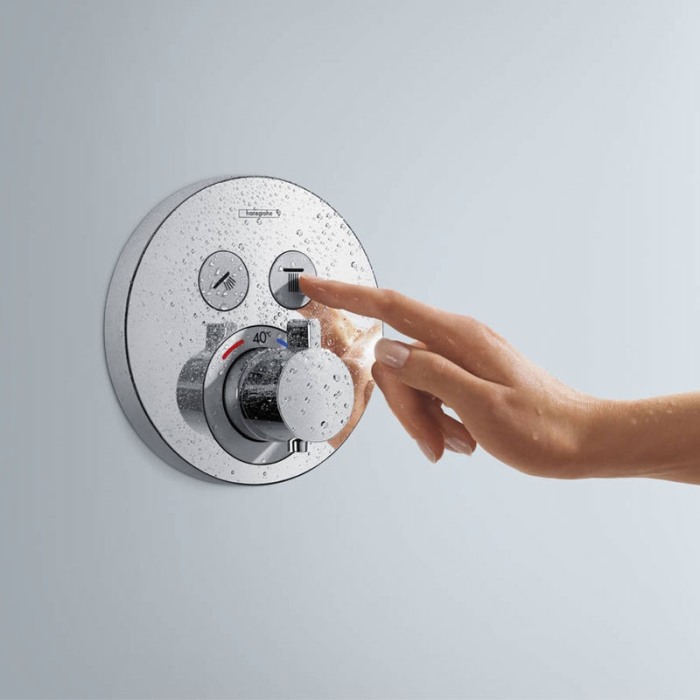 Baterie dus termostatata, Hansgrohe, ShowerSelect S, alb mat [6]