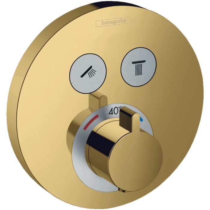 Baterie dus termostatata, Hansgrohe, ShowerSelect S, auriu lucios [1]