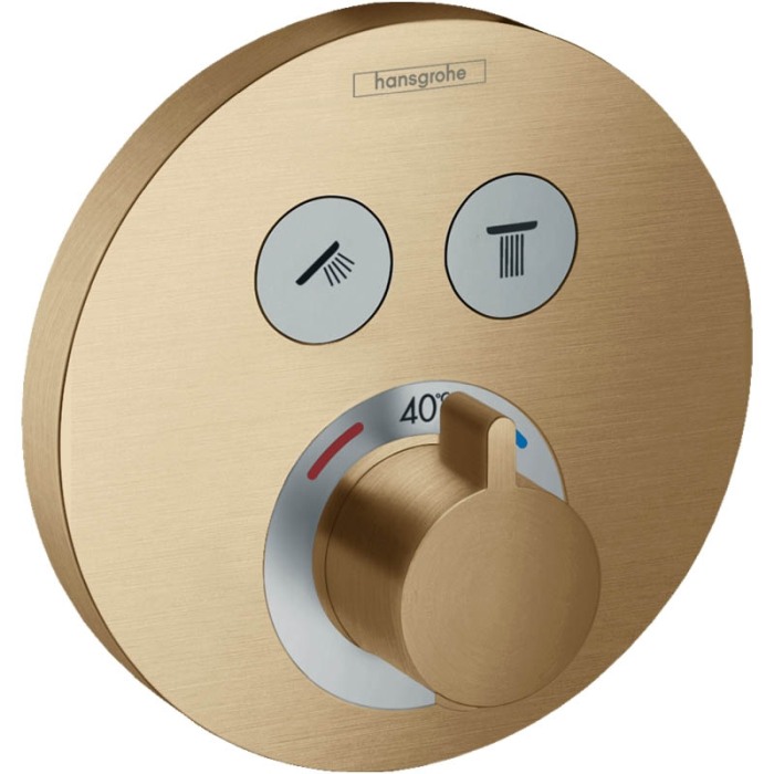 Baterie dus termostatata, Hansgrohe, ShowerSelect S, bronz periat [1]