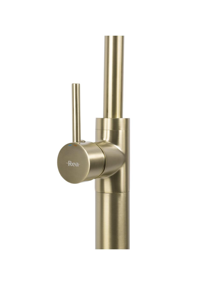 Baterie freestanding lavoar Rea Lungo auriu periat [3]