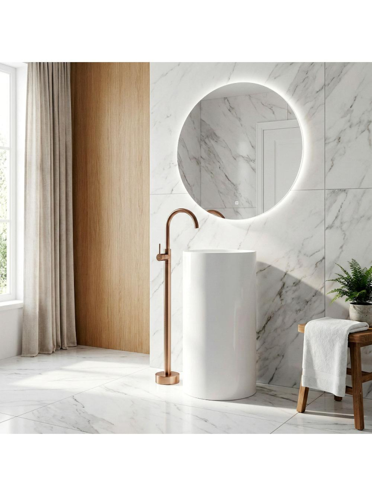 Baterie freestanding lavoar Rea Lungo cupru periat [2]