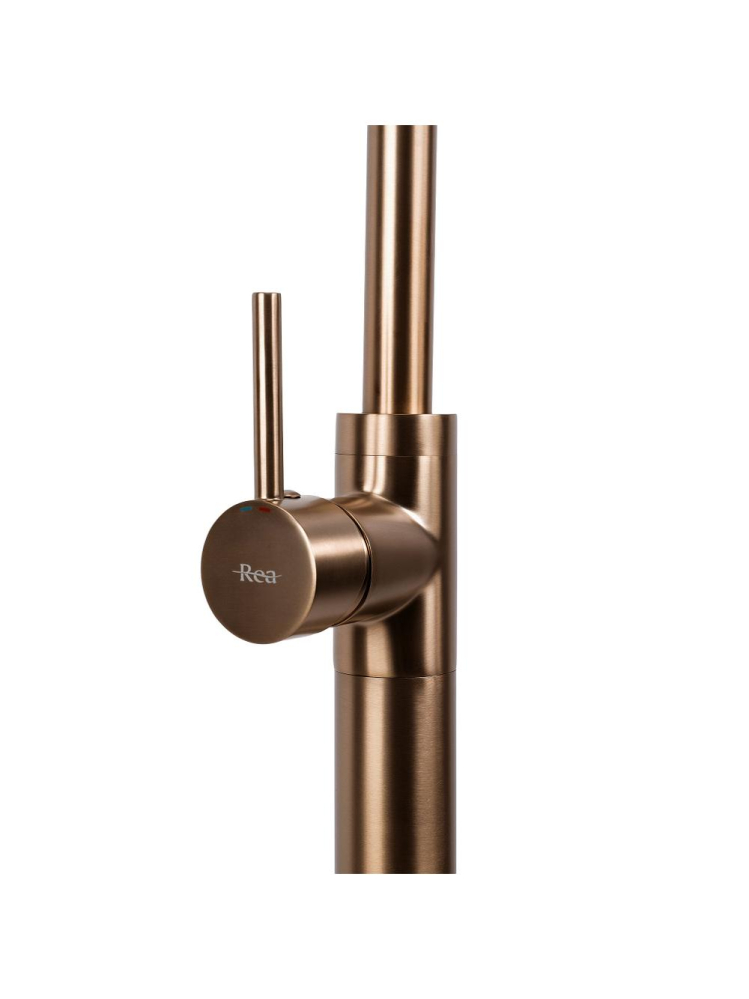 Baterie freestanding lavoar Rea Lungo cupru periat [3]