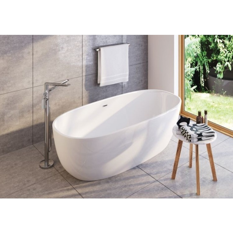 Baterie freestanding monocomanda cada cu set de dus Deante Alpinia crom [3]