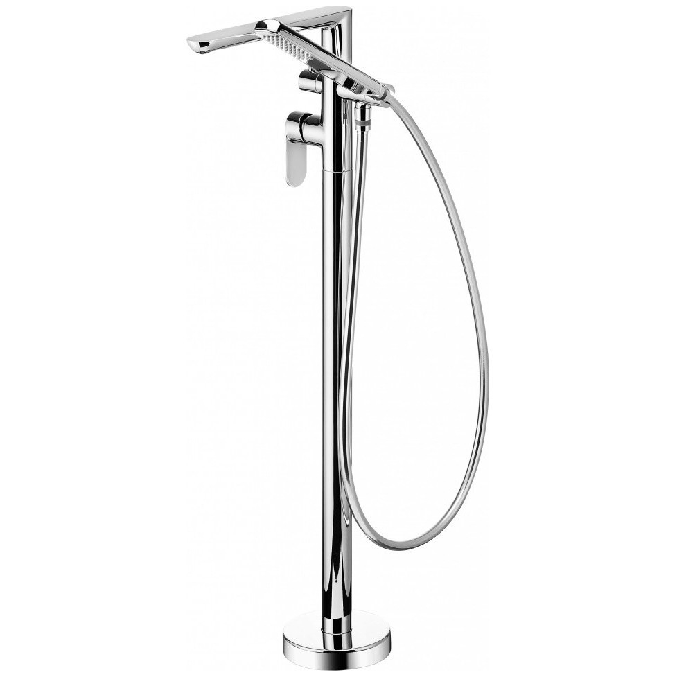 Baterie freestanding monocomanda cada cu set de dus Deante Alpinia crom [1]