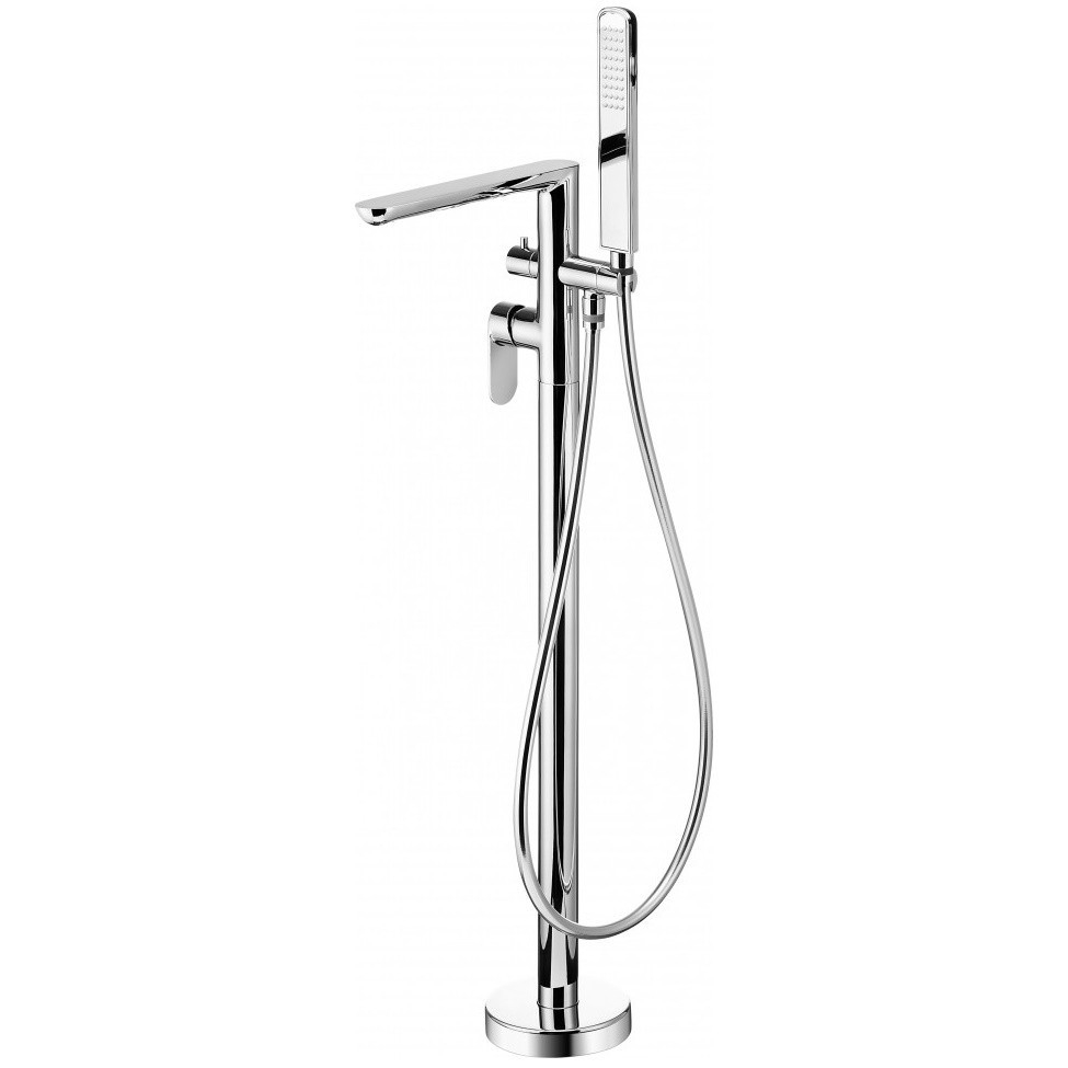 Baterie freestanding monocomanda cada cu set de dus Deante Alpinia crom [2]