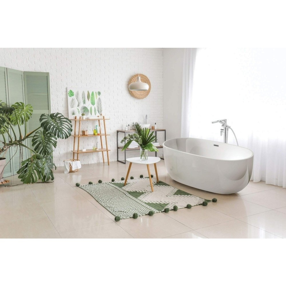 Baterie freestanding monocomanda cada cu set de dus Deante Alpinia crom [4]