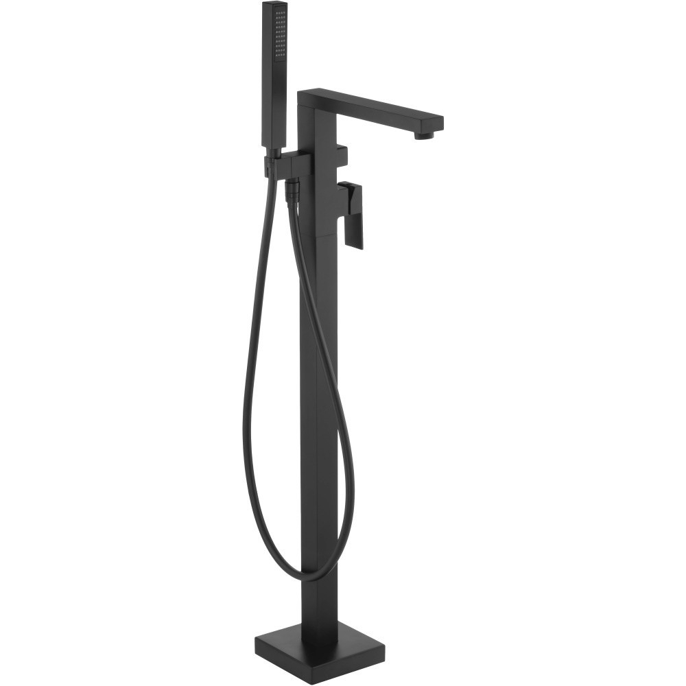 Baterie freestanding monocomanda cada cu set de dus Deante Anemon negru [2]