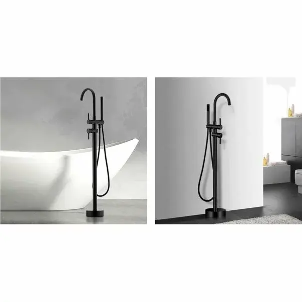 Baterie freestanding negru mat cada Rea Ortis [3]