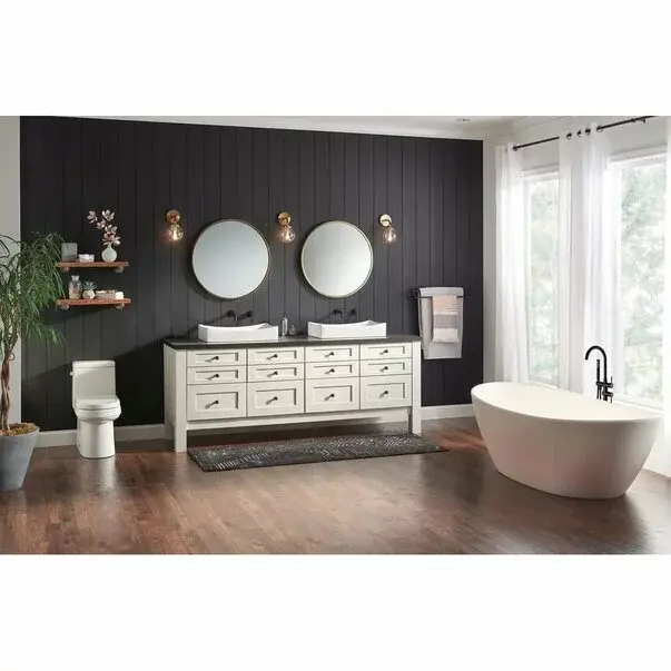 Baterie freestanding negru mat cada Rea Ortis [2]