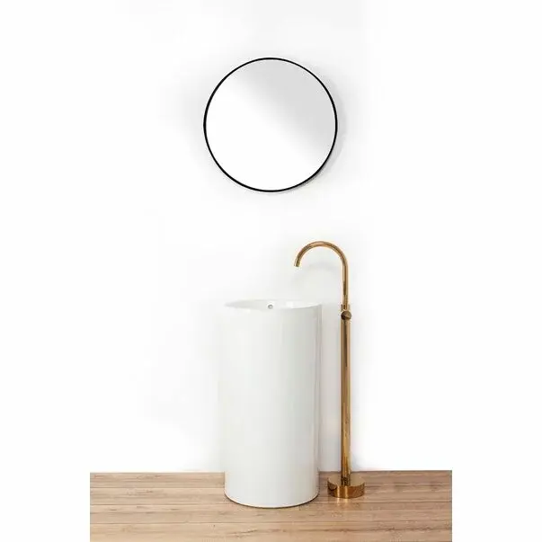 Baterie freestanding pentru lavoar Rea Ortis auriu lucios [2]