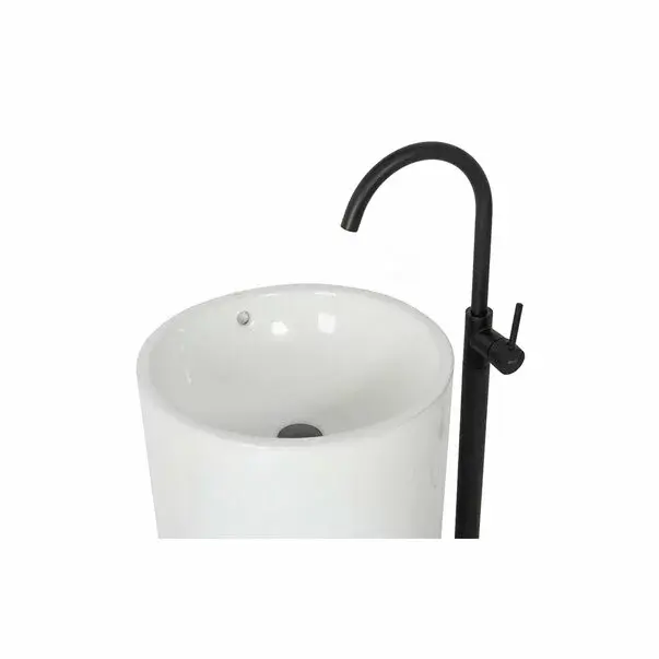 Baterie freestanding pentru lavoar Rea Ortis negru mat [4]
