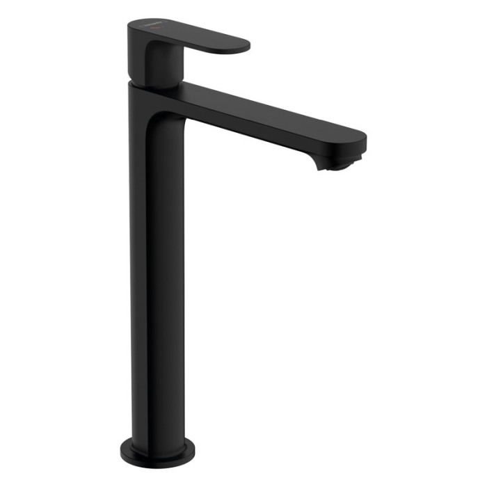 Baterie inalta de lavoar cu ventil, Hansgrohe, Rebris S 240, CoolStart, negru mat [1]