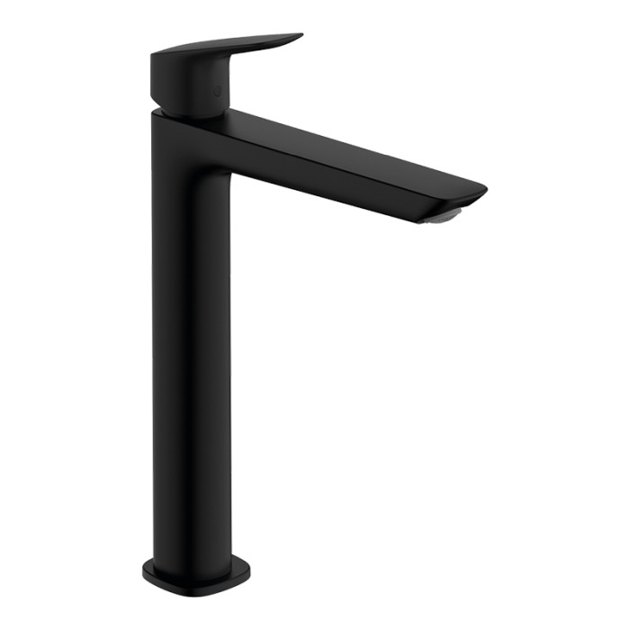 Baterie inalta de lavoar, Hansgrohe, Logis Fine 240, cu ventil, negru mat [1]