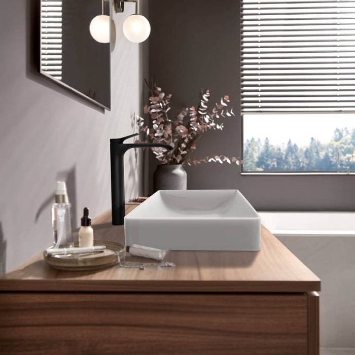 Baterie inalta de lavoar, Hansgrohe, Vivenis 250, negru mat [5]