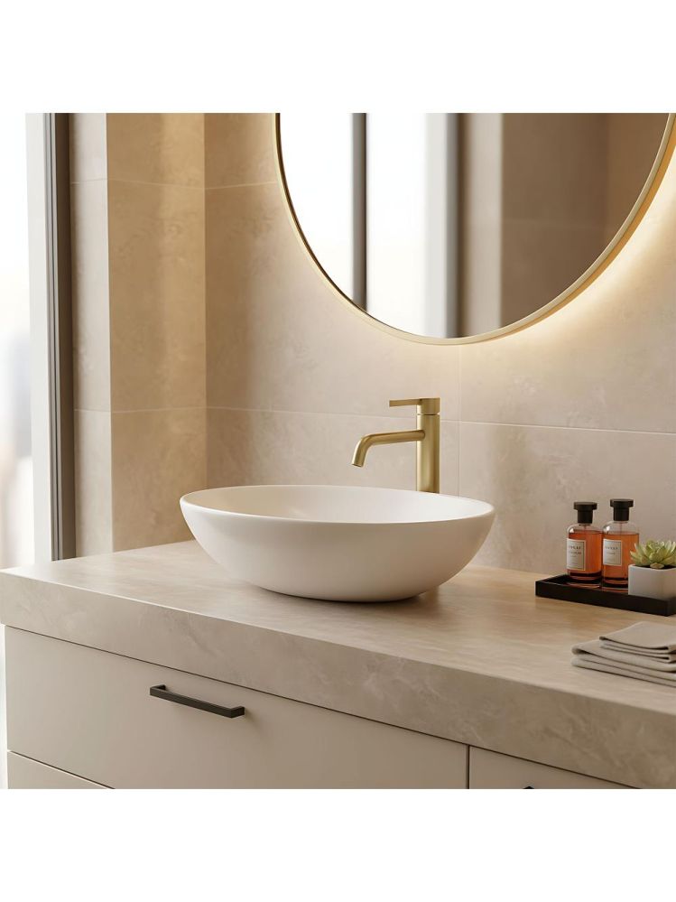 Baterie inalta de lavoar Rea Foster auriu periat  [10]