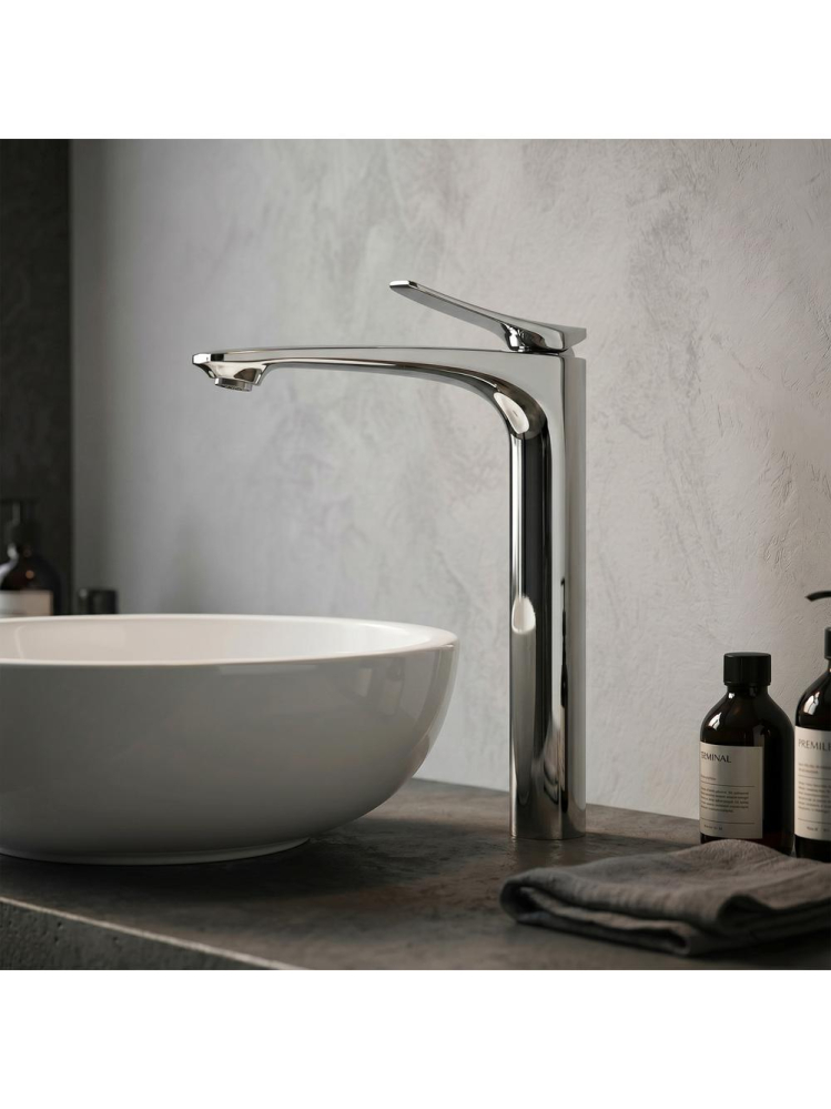 Baterie lavoar Rea Vision crom 265mm montaj blat alamă chrome plating [4]