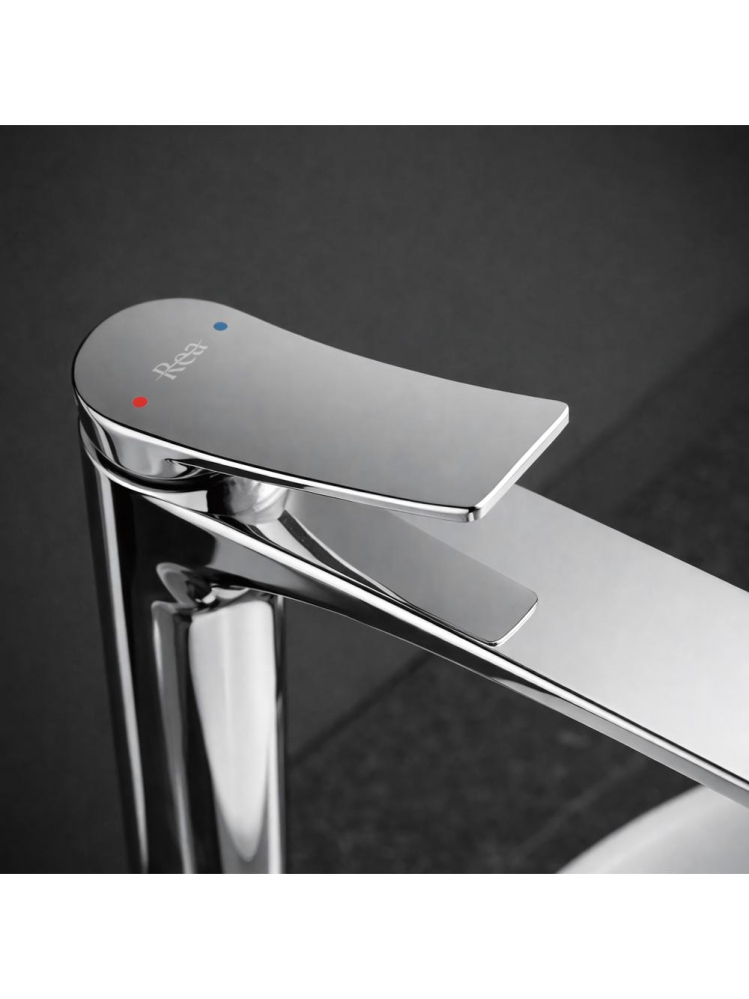 Baterie lavoar Rea Vision crom 265mm montaj blat alamă chrome plating [7]