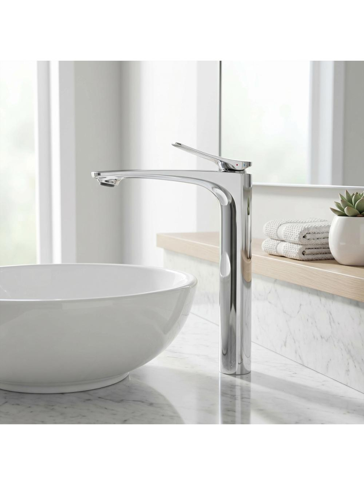Baterie lavoar Rea Vision crom 265mm montaj blat alamă chrome plating [3]