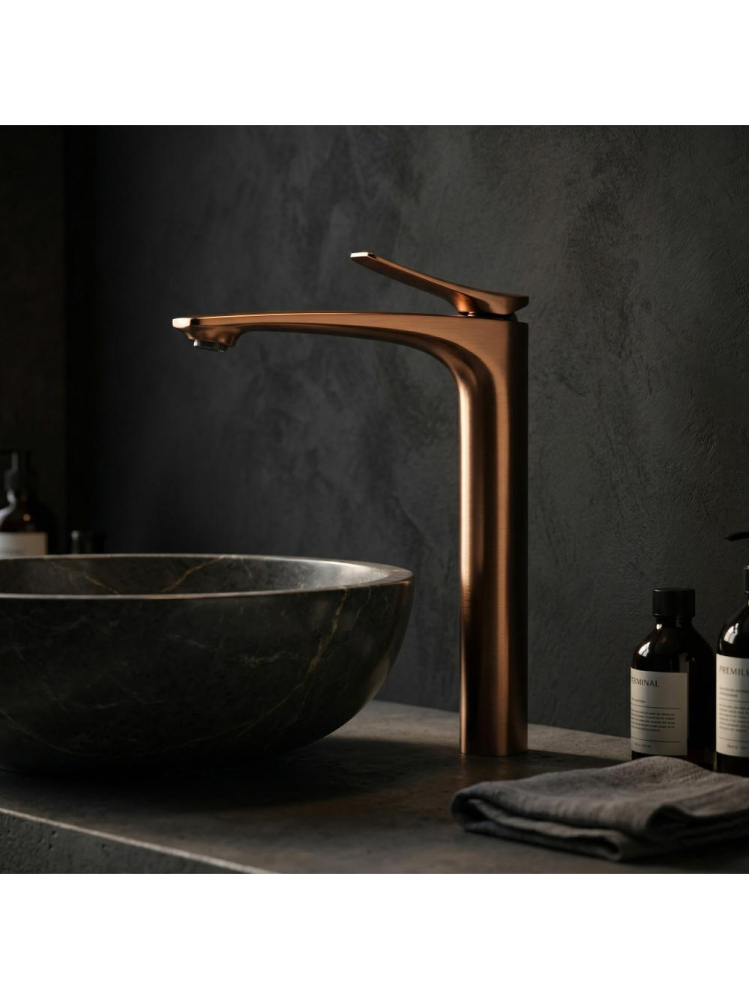 Baterie inalta lavoar Rea Vision cupru periat [6]