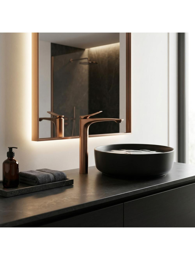 Baterie inalta lavoar Rea Vision cupru periat [9]