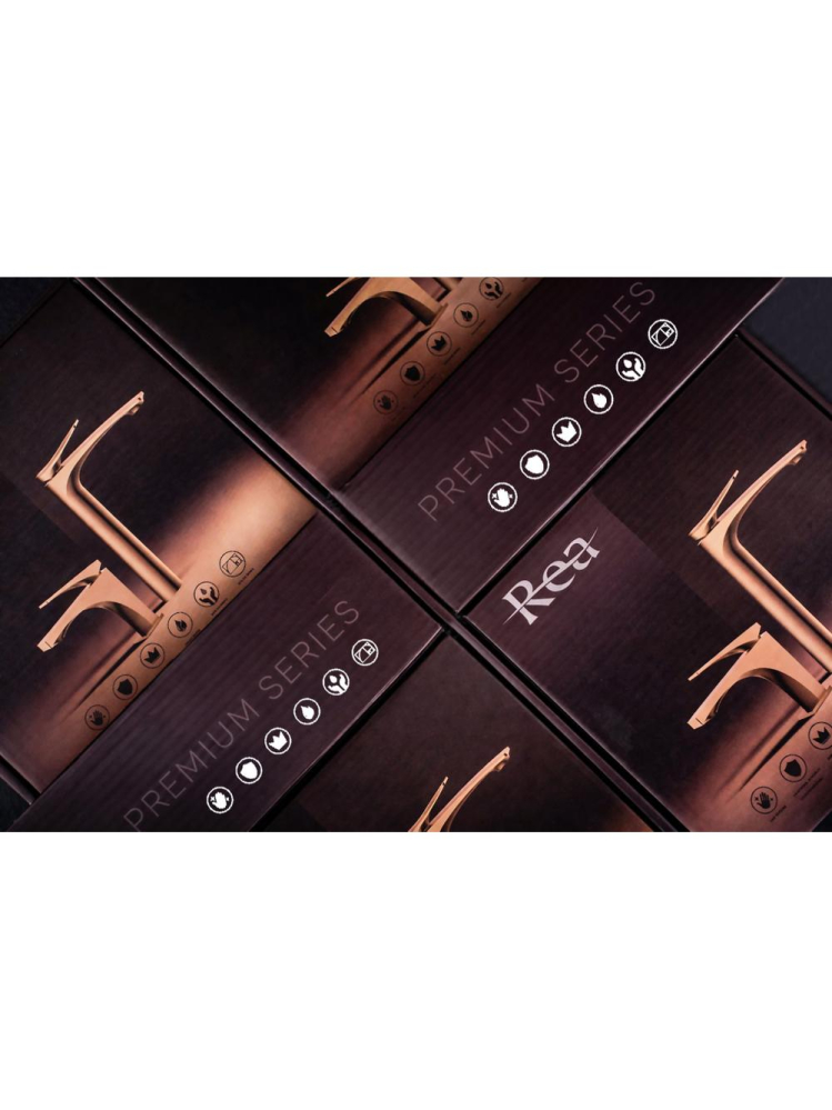 Baterie inalta lavoar Rea Vision cupru periat [10]