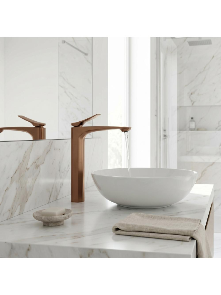 Baterie inalta lavoar Rea Vision cupru periat [5]