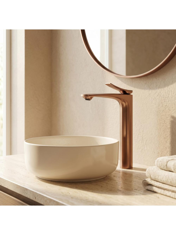 Baterie inalta lavoar Rea Vision cupru periat [4]