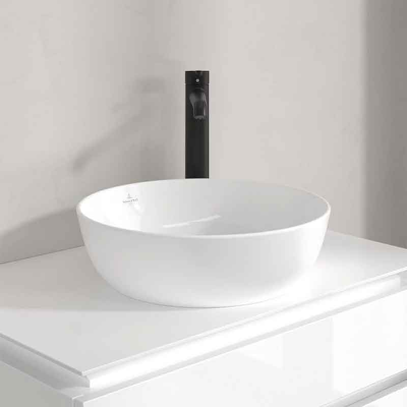 Baterie înaltă pentru lavoar Villeroy&Boch, Skyla 250, cu ventil click-clack, negru mat [7]