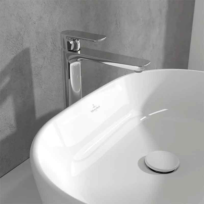 Baterie înaltă pentru lavoar Villeroy&Boch, Skyla, cu ventil click-clack, crom [2]