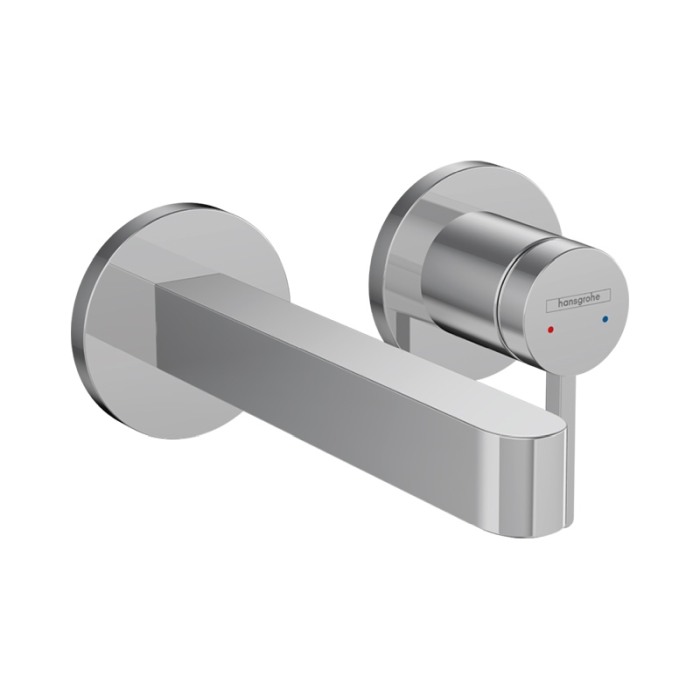 Baterie lavoar cu montaj pe perete, Hansgrohe, Finoris, cu pipa 16,8 cm, crom [1]