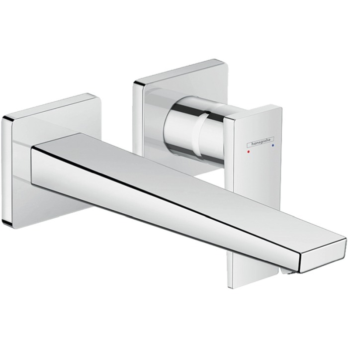 Baterie lavoar cu montaj pe perete, Hansgrohe, Metropol, pipa 22.5 cm, crom [1]