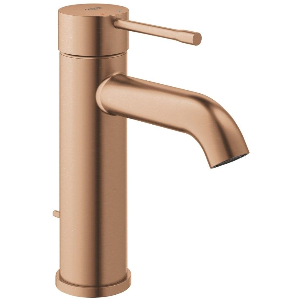 Baterie lavoar cupru mat Grohe Essence, S cu ventil pop-up [1]