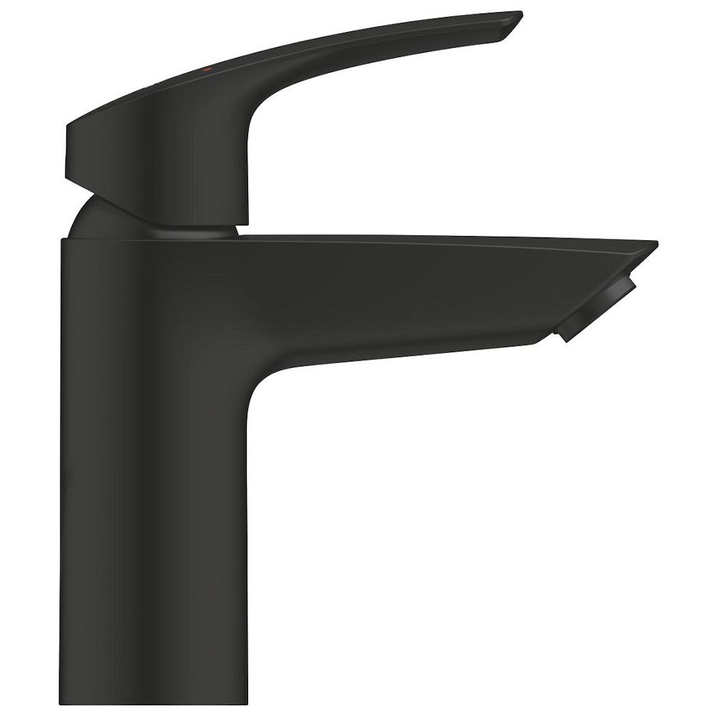 Baterie lavoar Grohe Eurosmart cu ventil click-clack, marime S, negru mat [2]