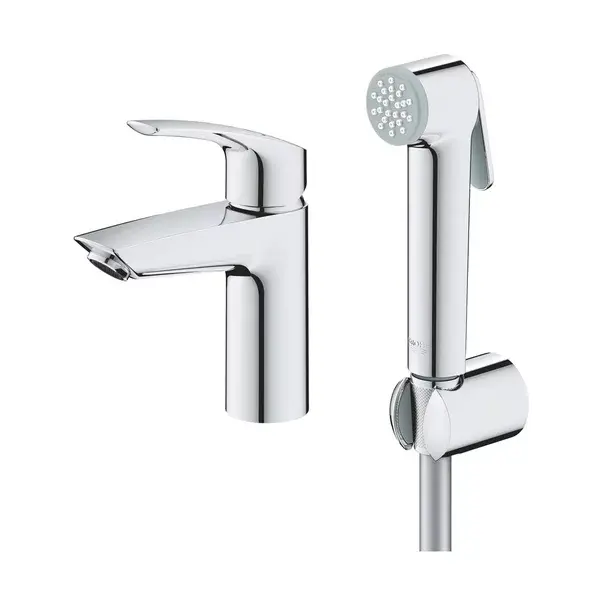 Baterie lavoar Grohe Eurosmart New S crom cu dus igienic [4]