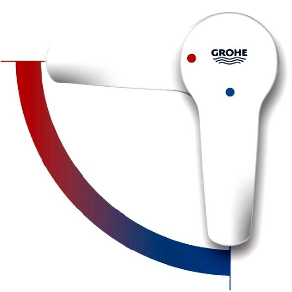 Baterie lavoar Grohe Eurostyle, cu ventil pop-up si maner plin, cold start [2]