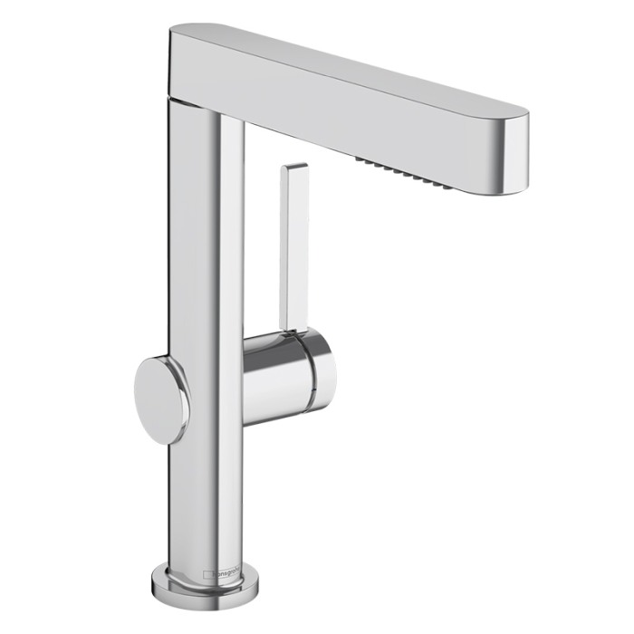Baterie lavoar, Hansgrohe, Finoris 230, cu pipa extractibila, ventil, crom [1]