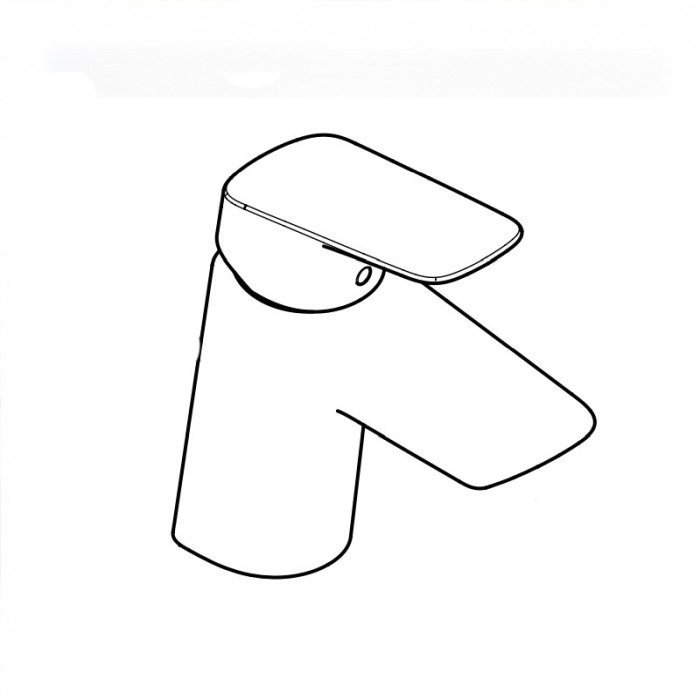 Baterie lavoar Hansgrohe, Logis 100, crom [4]