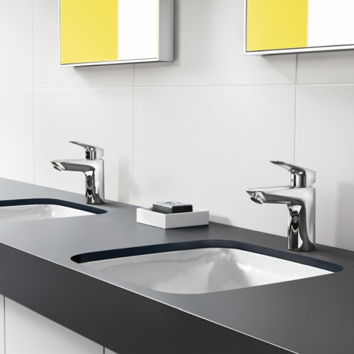 Baterie lavoar Hansgrohe, Logis 100, crom [6]