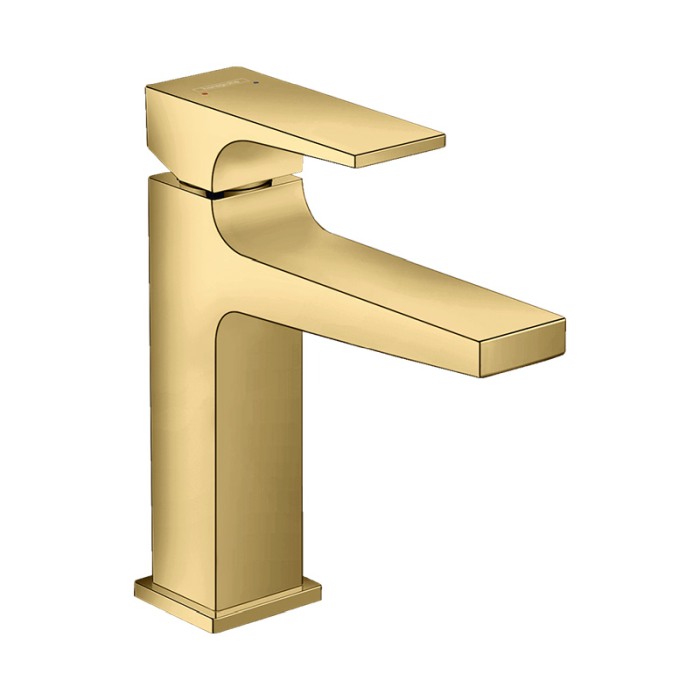 Baterie lavoar, Hansgrohe, Metropol 110, cu ventil, auriu lucios [1]