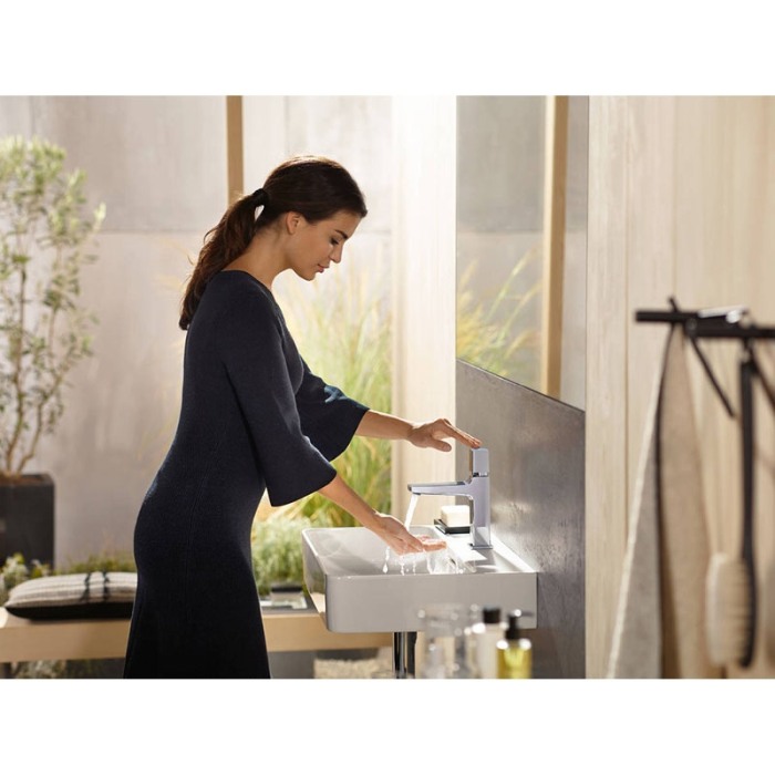 Baterie lavoar, Hansgrohe, Metropol Select 110, cu ventil, crom [6]
