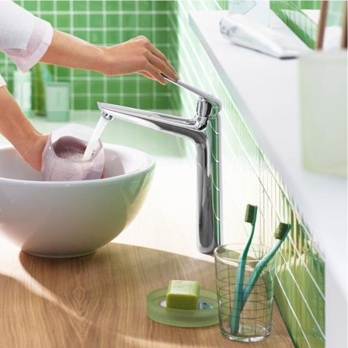 Baterie lavoar Hansgrohe, Novus, fara ventil, crom [4]