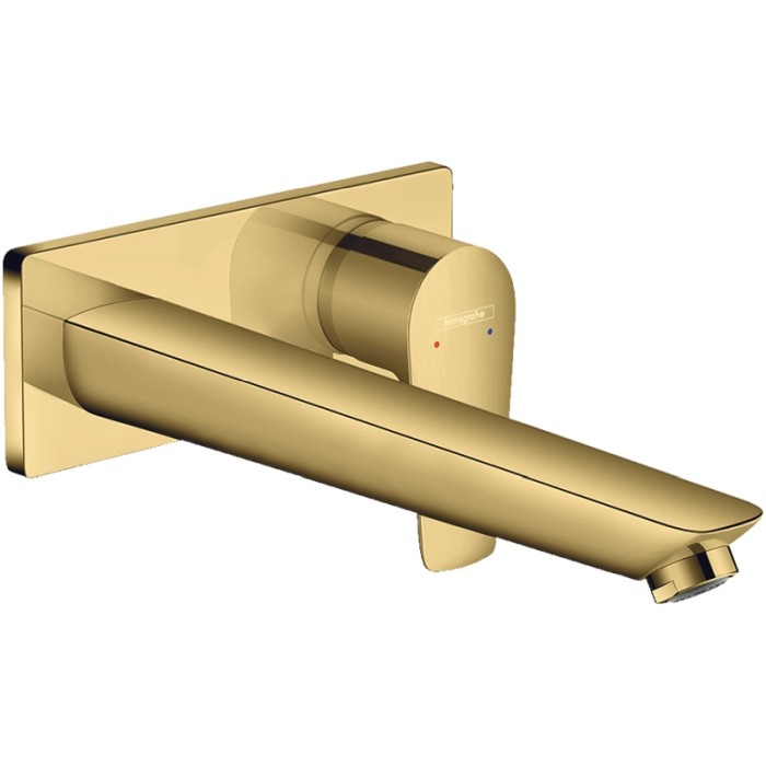 Baterie lavoar Hansgrohe, Talis E, montaj pe perete, 22.5 cm, auriu lucios [1]