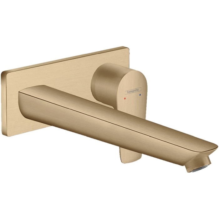 Baterie lavoar Hansgrohe, Talis E, montaj pe perete, 22.5 cm, bronz periat [1]