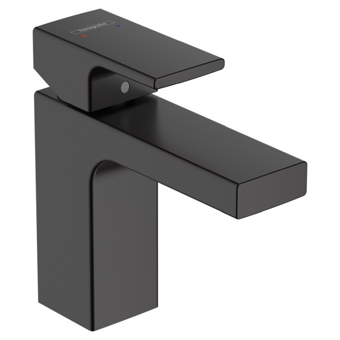 Baterie lavoar, Hansgrohe, Vernis Shape 100, cu ventil pop-up, negru mat [1]