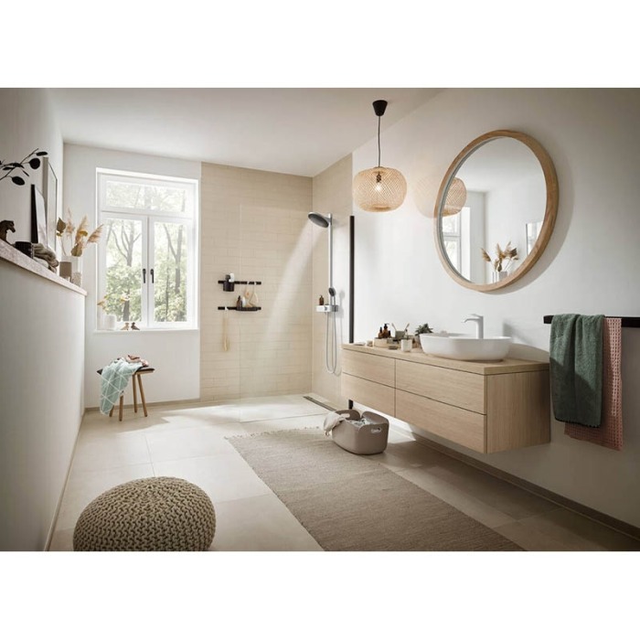 Baterie lavoar, Hansgrohe, Vivenis 110, CoolStart, cu ventil, alb mat [5]