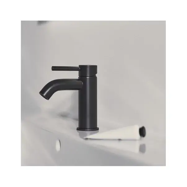 Baterie lavoar Ideal Standard Ceraline cu ventil metalic Pop-Up negru mat [4]