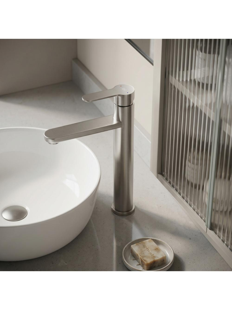 Baterie lavoar Rea Arcos Nickel Periat 290 mm montaj pe blat PVD [2]
